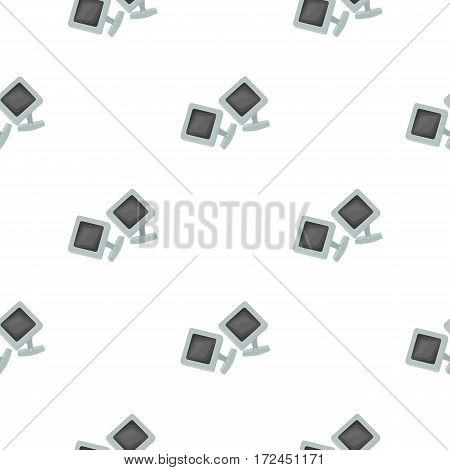 Cufflinks icon in cartoon style isolated on white background. Jewelry and accessories pattern vector illustration.