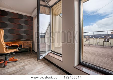 Modern Balcony In Privet Office