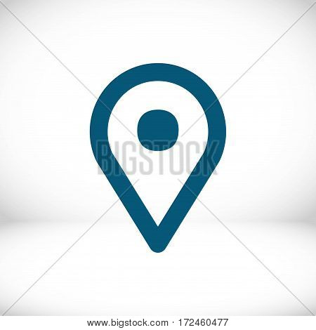 map pointer icon stock vector illustration flat design