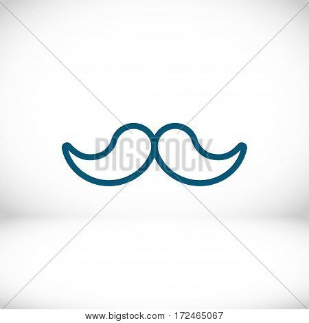 mustache icon stock vector illustration flat design