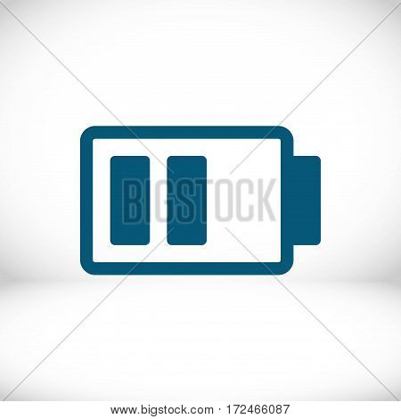 battery vector icon stock vector illustration flat design