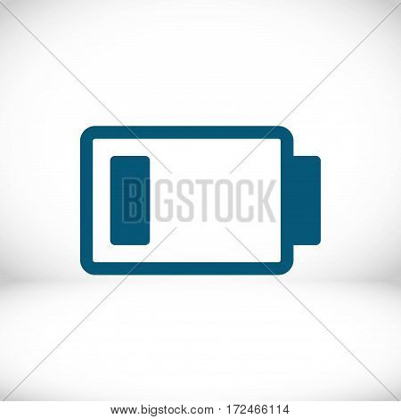 battery vector icon stock vector illustration flat design