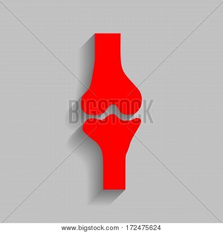 Knee Vector Red Knee Joint Sign. Vector & Photo (Free Trial) | Bigstock