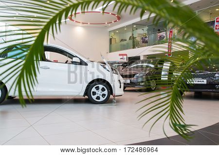 Showroom And Car Kia Of Dealership Kia-zentr Kirov In Kirov City In 2016