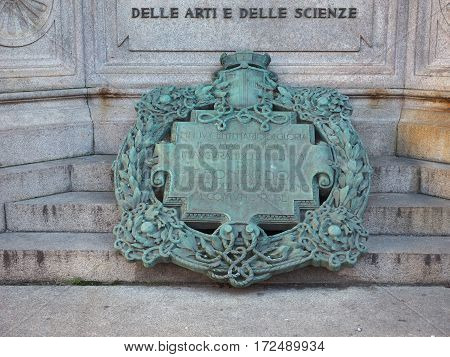 Leonardo Da Vinci Monument In Milan