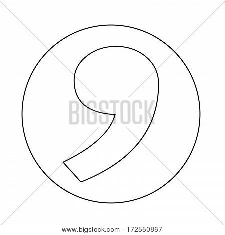 an images of Or pictogram comma icon
