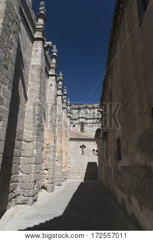 Avila (Castilla y Leon Spain): exterior of the medieval cathedral