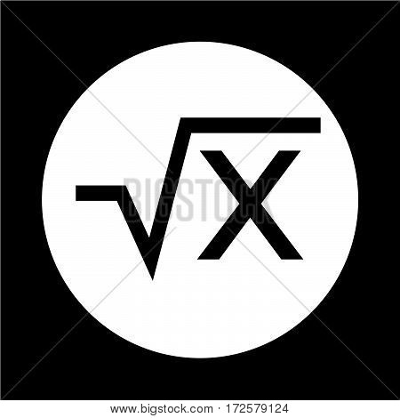 an images of Or pictogram Square root icon