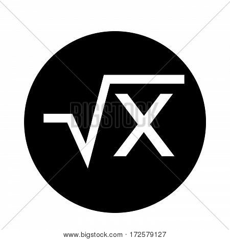 an images of Or pictogram Square root icon