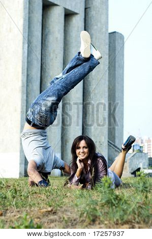 Business donna e street dancer