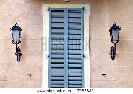 Grey Window Jerago Palaces Italy    Wood Venetian Blind In