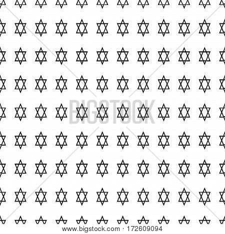 seamless pattern of black characters on a white background