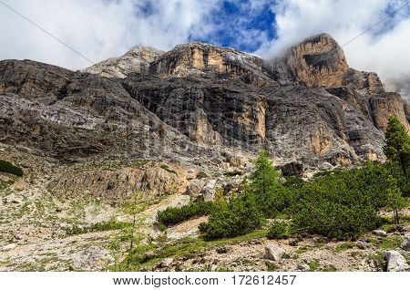 Dolomiti - mount Cavallo in Val Badia south Tyrol Italy