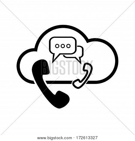 Cloud icon for cloud computing web and app