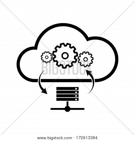 Cloud icon for cloud computing web and app