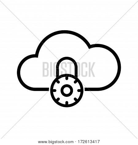 Cloud icon for cloud computing web and app