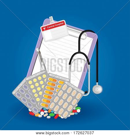 Medical prescription for medication at the pharmacy