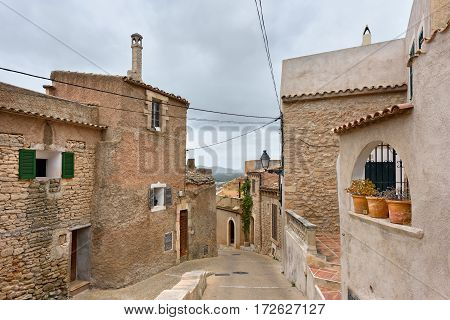 Medieval architecture of village Capdepera. Island Majorca, Spain.