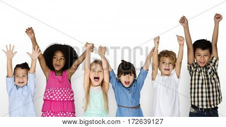 Group of Schooler Friends Happiness Smiling