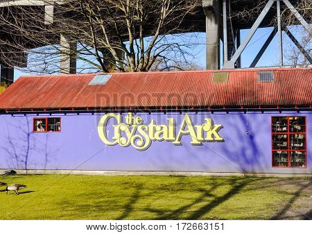 British Columbia, Canada-March 21 2017:The Crystal Ark store on Granville Island Vancouver,BC Canada