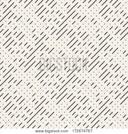 Irregular Maze Shapes Tiling Contemporary Graphic Design. Vector Seamless Black And White Pattern