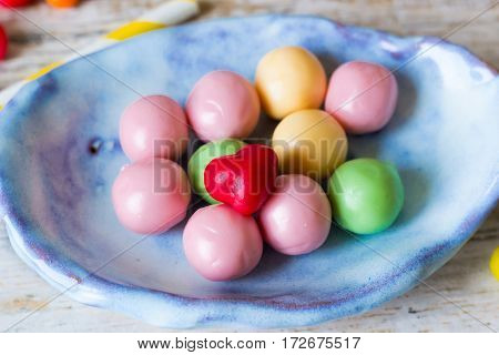 Serving sweet table in the children's holiday