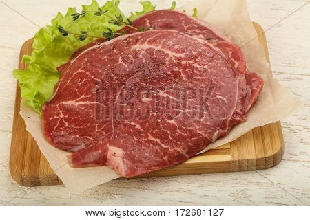 Raw Beef Schnitzel