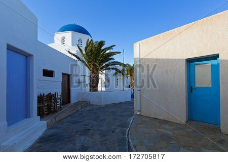 Village of Panagia on Iraklia island in Lesser Cyclades, Greece.