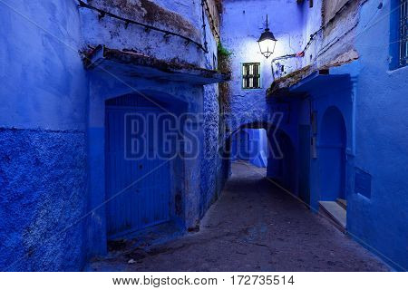 Blue old city (medina) of Chefchaouen city in Morocco Africa