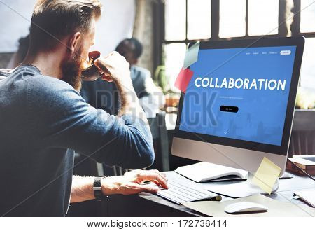 Collaboration Corporate Business Word