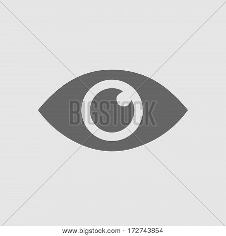 Eye vector icon EPS 10. Isolated simple vector symbol.