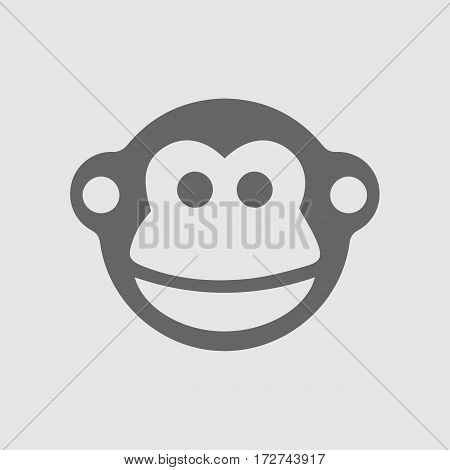 Monkey vector icon eps 10. Chinese year zodiac symbol 2016.