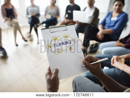 Meeting Presentation Planning Graphic Word