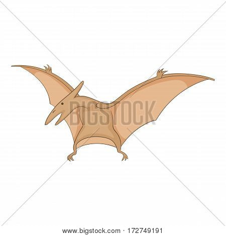 Pterosaurs icon. Cartoon illustration of pterosaurs vector icon for web