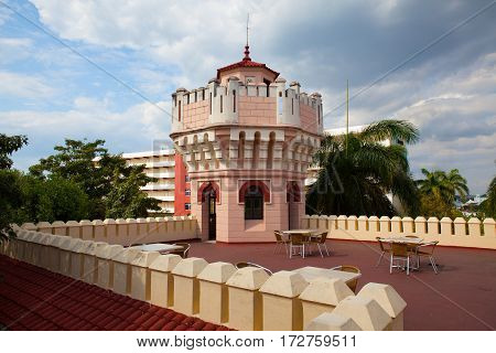Cienfuegos Cuba - January 28 2017: Beautiful Palacio de Valle in CienfuegosCuba.