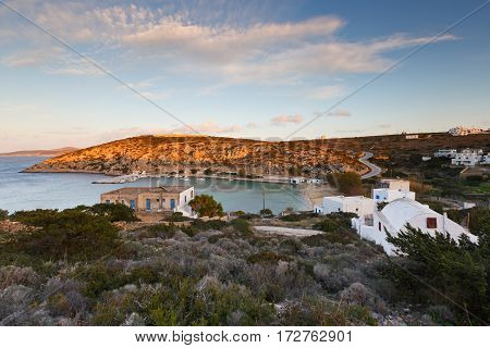 Agios Georgios village on Iraklia island in Lesser Cyclades, Greece.