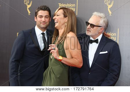 LOS ANGELES - SEP 10:  Philip Joncas, Allison Janney, Bradley Whitford at the 2016 Creative Arts Emmy Awards - Day 1 - Arrivals at the Microsoft Theater on September 10, 2016 in Los Angeles, CA