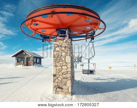 Ski Lift In Kalavrita Ski Center