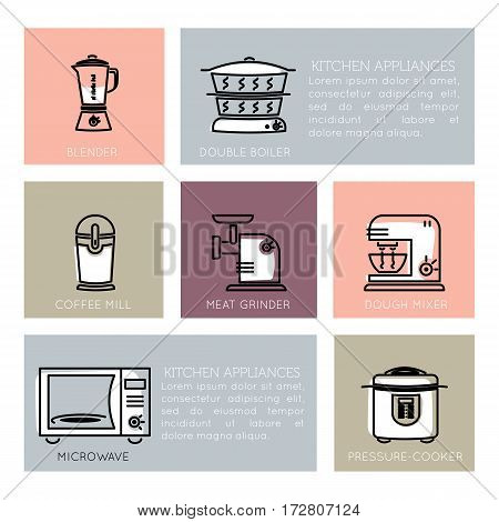 Kitchen Appliances Icons