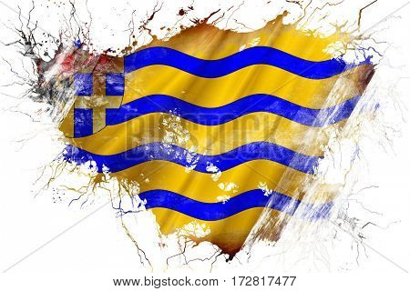 Grunge old Salland flag 