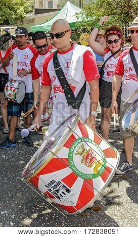 Brazilian Popular Street Carnival With Samba Music