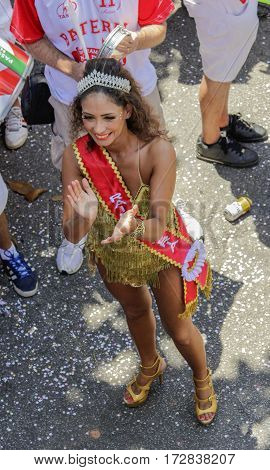 Brazilian Popular Street Carnival With Samba Music