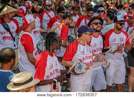 Brazilian Popular Street Carnival With Samba Music