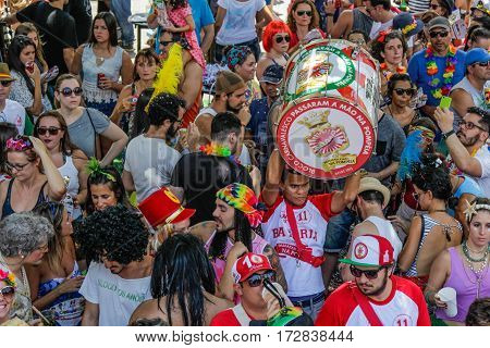 Brazilian Popular Street Carnival With Samba Music