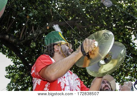 Brazilian Popular Street Carnival With Samba Music