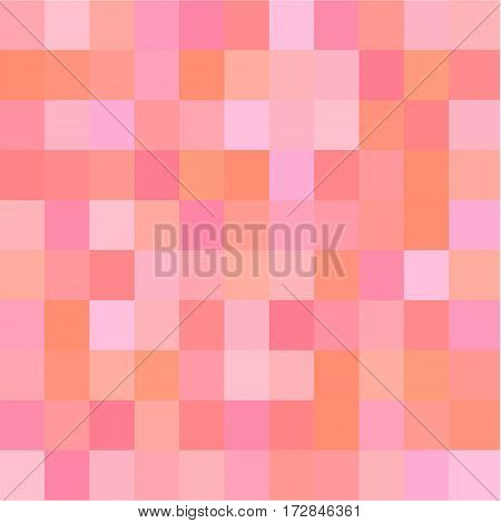 squre pixel in soft pink tone color background