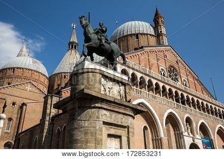 PADUA ITALY - MAY 3 2016: Basilica di Sant'Antonio da Padova in Padua Italy