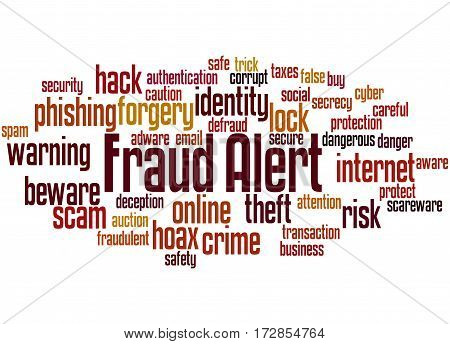 Fraud Alert, Word Cloud Concept 2