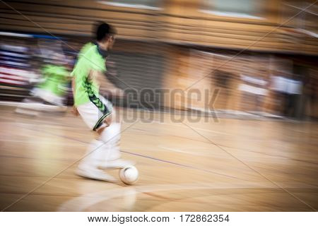 VALENCIA, SPAIN - FEBRUARY 19: Player during Spanish league match between Levante UD FS and Movistar Inter at Cabanyal Stadium on February 19, 2017 in Valencia, Spain