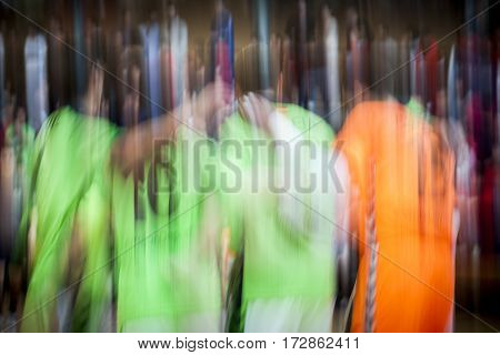 VALENCIA, SPAIN - FEBRUARY 19: Movistar Inter players during Spanish league match between Levante UD FS and Movistar Inter at Cabanyal Stadium on February 19, 2017 in Valencia, Spain
